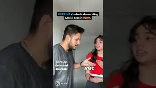 UKRAINE students demanding MBBS seat in INDIA 🤣