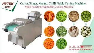 Carrot Cube Cutting For Pickles | Carrot Finger Cutting | Chilli Cutting Machine For Pickle