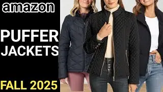 🔥10 BESTSELLING PUFFER JACKETS FOR FALL 2025 ON AMAZON model try on haul
