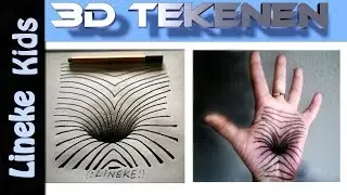 3D GAT in hand tekenen voor beginners