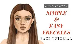 SIMPLE & EASY FRECKLES | Stardoll Face Tutorial | LanaDelChanel.