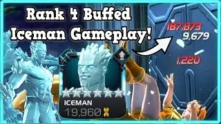 6 Star Rank 4 Iceman Rank Up & Gameplay! | Marvel Contest of Champions