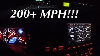 Nissan GTR goes 200 mph | high speed run