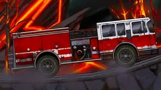 ПОЖАРНАЯ МАШИНА и СПОРТКАР Zombie Hill Racing #5 Игра про Зомби из Earn to Die на Машинки Кида