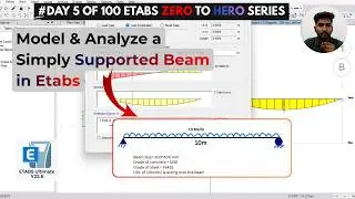 How to analyze and model a Simply Supported Beam in ETABS