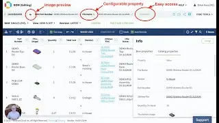 NEW: BOM header user experience and information