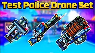 Police Drone Set Damage Test (Fair Sheriff/Mobile Outpost/Outlaw Catcher) - Pixel Gun 3D