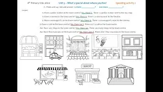 Unit 3 - Speaking activity 2. Questions and answers about the town centre.