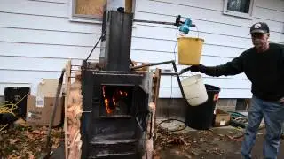 hueys self feeding wood burner