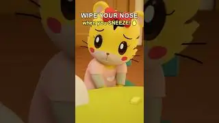 If you sneeze💧blow your nose🤧👃and you'll feel better!😄✨ #shimajiro #nurseryrhymes #sneeze #forkids