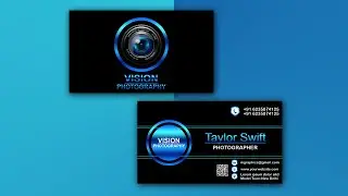 Business Card Design For Photographer - CorelDRAW Tutorial