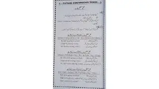 Future continuous tense | Tenses | PAF and NAVY test preparation | Learning Time