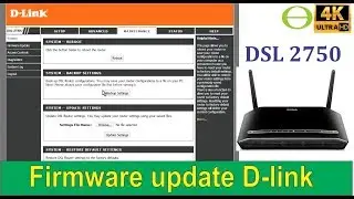 How to update your D-link router (DSL 2750) - step by step