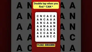 Find 👉CAN👈 in 5 seconds | Visual Test | Observation Skills | Number Search | Find the Odd one out