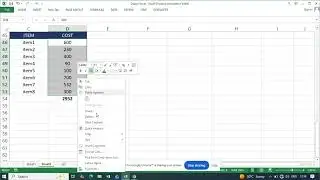 Excel tricks episode 2:Calculating cost percentage of your items
