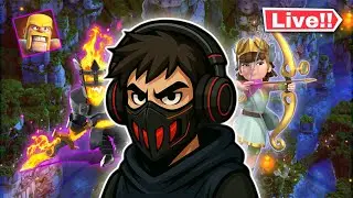 LIVE WAR CLASH OF CLANS BASE VISITS CLAN GAMES CHALLENGE AND MANYMORE #Clashofclans