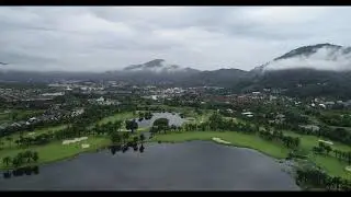 Loch Palm Golf Club Foggy Mountain Scene