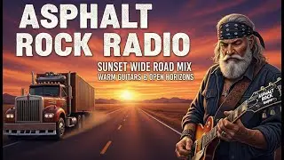 ASPHALT ROCK RADIO &ndash; SUNSET WIDE ROAD MIX | WARM GUITARS & OPEN HORIZONS | #WideRoadSunset