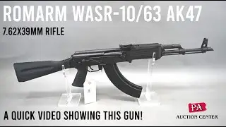 287 Romarm WASR-10/63 AK47, 7.62x39mm Rifle - A Quick Video in our Photo Booth