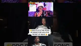 DDG PLAYS THE SONG HE MADE FOR HALLE BAILEY IN FRONT OF INDIA LOVE #trending #ddg #hallebailey #halo