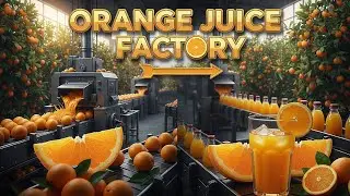 How Orange Juice Is Made in Factory | Orange Farm to Juice Packing Process | (Full Process)