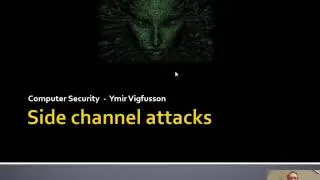 CS453 - Side channel attacks; demo against Internet Explorer on Windows 7