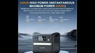 VLAIAN S2400 Portable Power Station, 2048Wh LiFePo4 Solar Generator, 2400W AC Output   EU9.NL