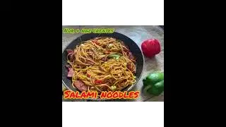 How to make quick Salami Noodles | Chinese Noodles recipe | Easy children lunch