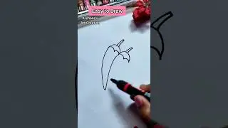 How to draw chilli 🌶|| Chilli Drawing #shorts #youtubeshorts #drawing #chilli #shortvideo