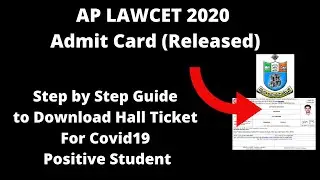 AP LAWCET 2020 Admit Card (Released) - How to Download APLAAWCET 2020 Hall Ticket Online