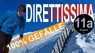 Gefährlich? Die steilste Piste am Katschberg: Direttissima – 100 % Gefälle - POV