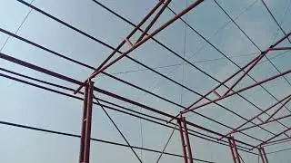 Design Atap Menggunakan Pipa Bentang 20 meter #shorts
