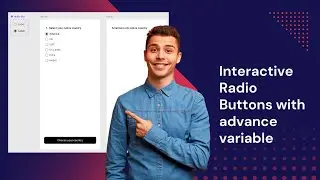 Radio Button Selection with Advanced Variables and Display Results in Text | Step-by-Step Tutorial