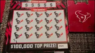 Texas Lottery Scratch Tickets Houston Texans Football 2025 Game 19
