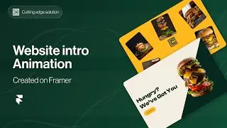 Website Intro Animation Effect in @Framer | Step by Step