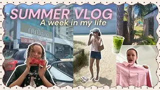 a SUMMER week in my life *beach trip + daily vlogs* | December Diaries 🎄🌺