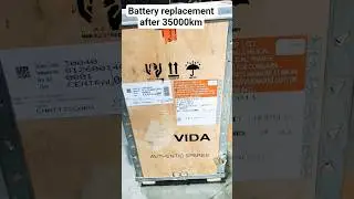 Battery Replacement After 35000km, MRP-40000Rs. #electricvehicle #hero #vida #shortvideo #shorts