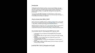 Bulk SMS Delhi  Transforming Business Communication