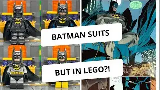 LEGO Batman Suits with The Keaton Cowl?! (My own designs included) #batman #lego #legobatman #dc