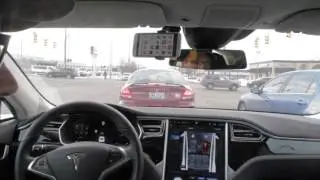 Starting Tesla cruise control while stopped