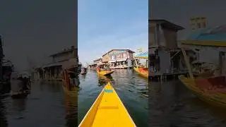 Lake of floating houseboat #dallakesrinagar #srinagar #kashmirtourism #lakeview