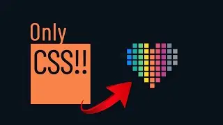 ASMR Programming - Create pixel heart with CSS - No Talking