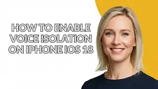 HOW TO ENABLE VOICE ISOLATION ON IPHONE IOS 18 - Julia'sTutorials