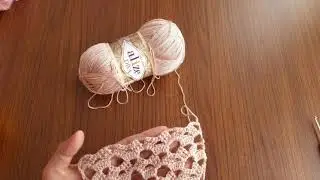 TIĞ İŞİ &Ouml;RG&Uuml; MODELİ[&ouml;rg&uuml; modelleri]easy crochet knitting @&Ouml;ren Ayşe ​