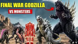 Final war godzilla vs Giant Monsters | 3D Monster Size Comparison 2025