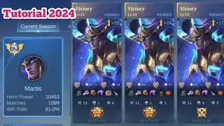 MARTIS BEST BUILD & EMBLEM TUTORIAL 2024 ✅ | MARTIS PRO GANKING & ROTATION, TIPS & TRICKS 2024