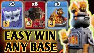 Th17 Furnace Rocket Balloon With Yeti Attack Strategy! Th17  Attack strategy! (Clash of Clans)