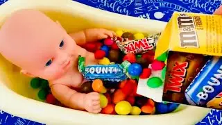 Baby Doll Candy Bath Challenge