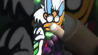 Neon Dollar Sign X Scrooge McDuck Street Art