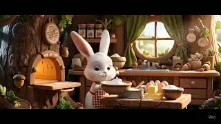 Adorable 3D Rabbit Bakes a Cake 🍰🐰 | Wholesome Animated Cooking in the Forest